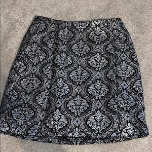 LUCCA Metallic Printed Mini Skirt